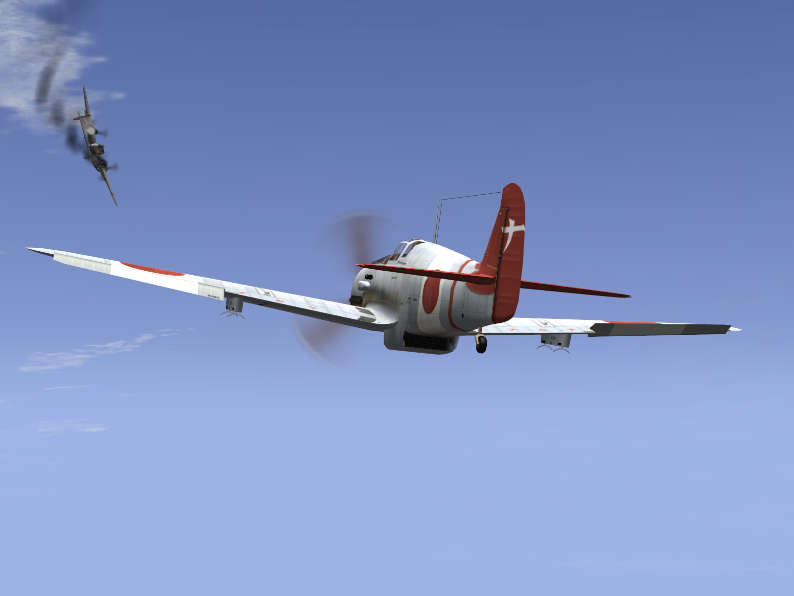 IL2 UF Ki 61 Hei 244 Sentai Y33 shoting down a 5AF P 38 Lightning V03