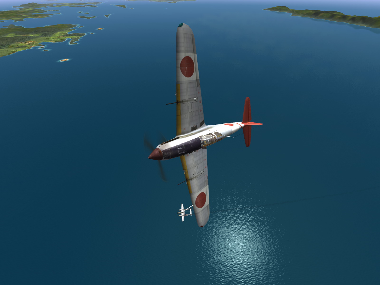 IL2 UF Ki 61 Hei 244 Sentai Y33 shoting down a 5AF P 38 V04