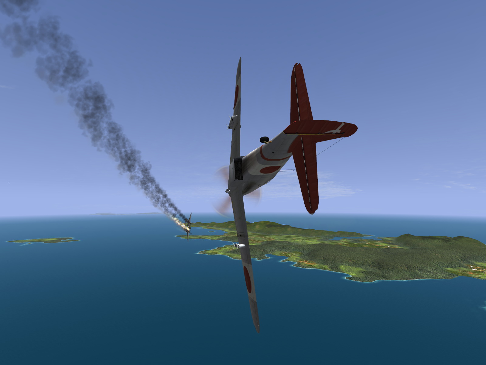 IL2 UF Ki 61 Hei 244 Sentai Y33 shoting down a 5AF P 38 V06