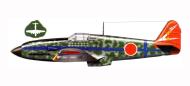 Asisbiz Artwork Tony Ki 61 244 Sentai R24 Blue Tembico Kobayashi 14 kills Japan 1945 0F
