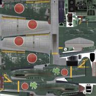 Asisbiz IL2 HM Ki 61 244 Sentai HQ 3 leaf Clover Chuichi Ichikawa Kofu AB Japan