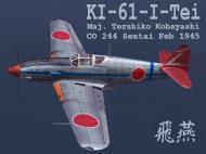 Asisbiz IL2 JP Ki 61 244 Sentai Blue 24 Tembico Kobayashi Japan Feb 1945 V0A