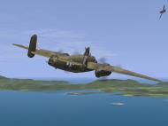 Asisbiz IL2 UF Ki 61 Hei 244 Sentai Y33 dog fighting with B 25 Mitchells V14