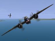 Asisbiz IL2 UF Ki 61 Hei 244 Sentai Y33 dog fighting with B 25 Mitchells V17
