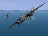 Asisbiz IL2 UF Ki 61 Hei 244 Sentai Y33 dog fighting with B 25 Mitchells V19