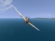 Asisbiz IL2 UF Ki 61 Hei 244 Sentai Y33 dog fighting with B 25 Mitchells V43