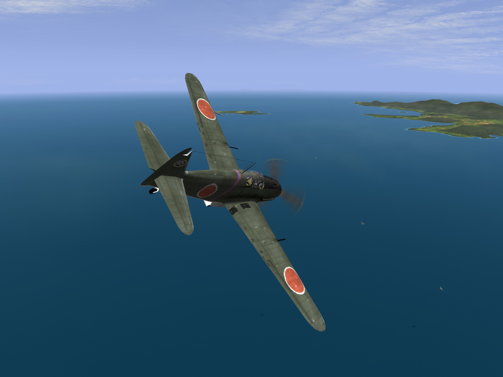 IL2 BL Ki 61 55 Sentai 1 Chutai attacking B 25 Mitchells Philippines V12