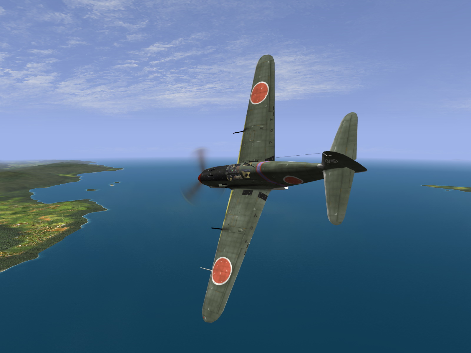 IL2 BL Ki 61 55 Sentai 1 Chutai defending the Sulu Sea Philippines V02