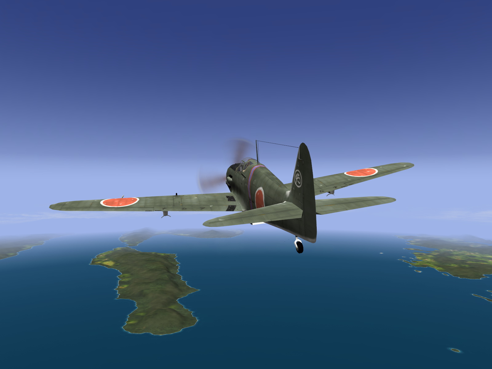 IL2 BL Ki 61 55 Sentai 1 Chutai over Leyte Gulf Philippines V04