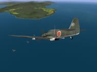 Asisbiz IL2 BL Ki 61 55 Sentai 1 Chutai attacking B 25 Mitchells Philippines V07