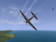 Asisbiz IL2 BL Ki 61 55 Sentai 1 Chutai attacking B 25 Mitchells Philippines V10