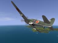 Asisbiz IL2 BL Ki 61 55 Sentai 1 Chutai dog fighting with a P 38 over Leyte Gulf Philippines V02