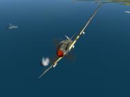 Asisbiz IL2 BL Ki 61 55 Sentai 1 Chutai splashing two B 25 Mitchells Philippines V02