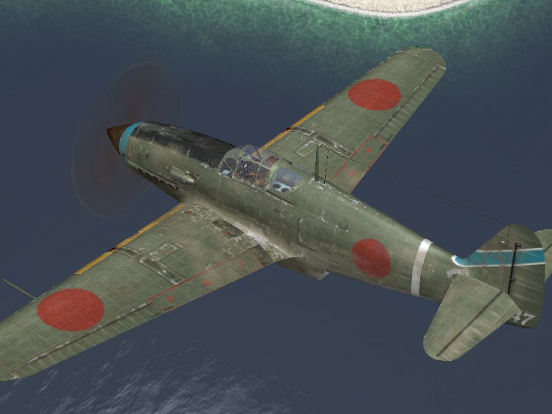 IL2 GB Ki 61 59 Sentai 1 Chutai white 47 Okinawa 1945 V0B