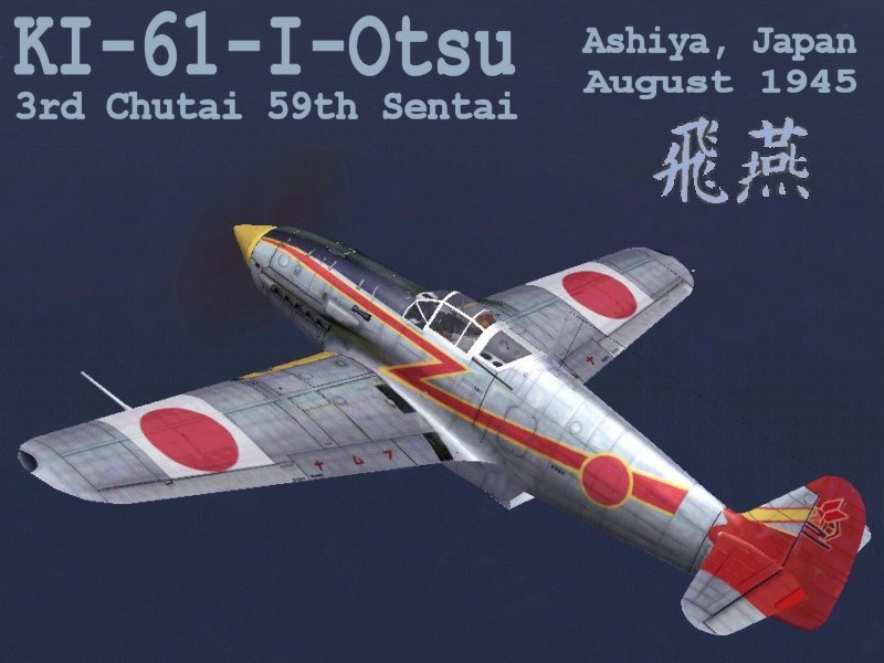 IL2 IF Ki 61 59 Sentai 3 Chutai Ashiya Japan 1945 V0A
