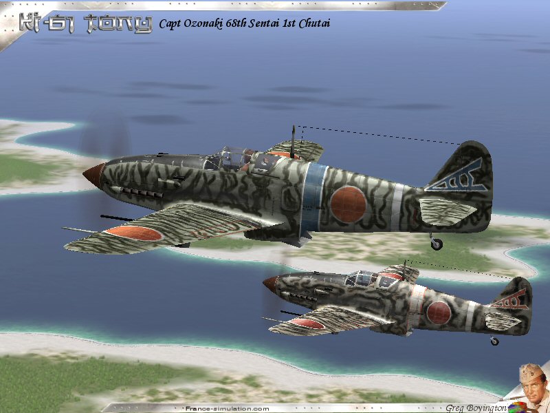 IL2 GB Ki 61 68 Sentai Hombu Capt Akita Ozonaki New Guinea 1943 V0A