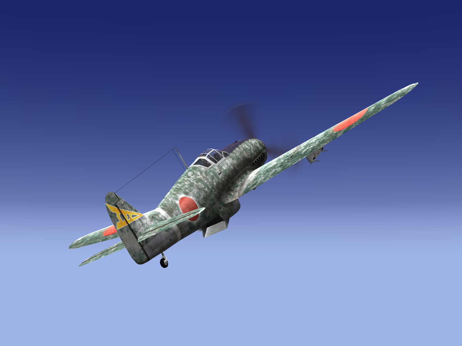 IL2 RD Ki 61 68 Sentai 1 Chutai climbing into the blue heaven V01