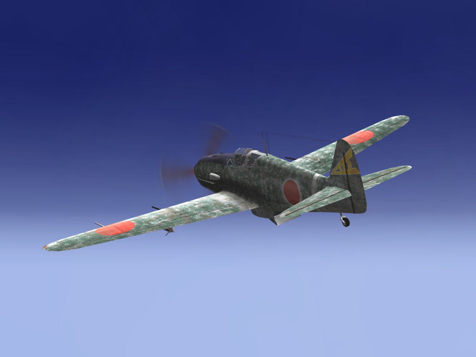 IL2 RD Ki 61 68 Sentai 1 Chutai climbing throught the heavens V01