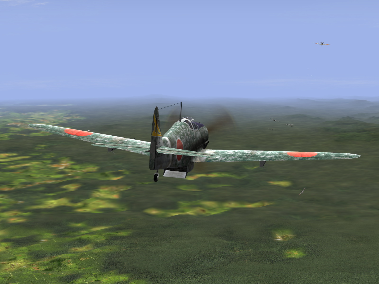 IL2 RD Ki 61 68 Sentai 1 Chutai dog fighting with 5AF P 38s V01