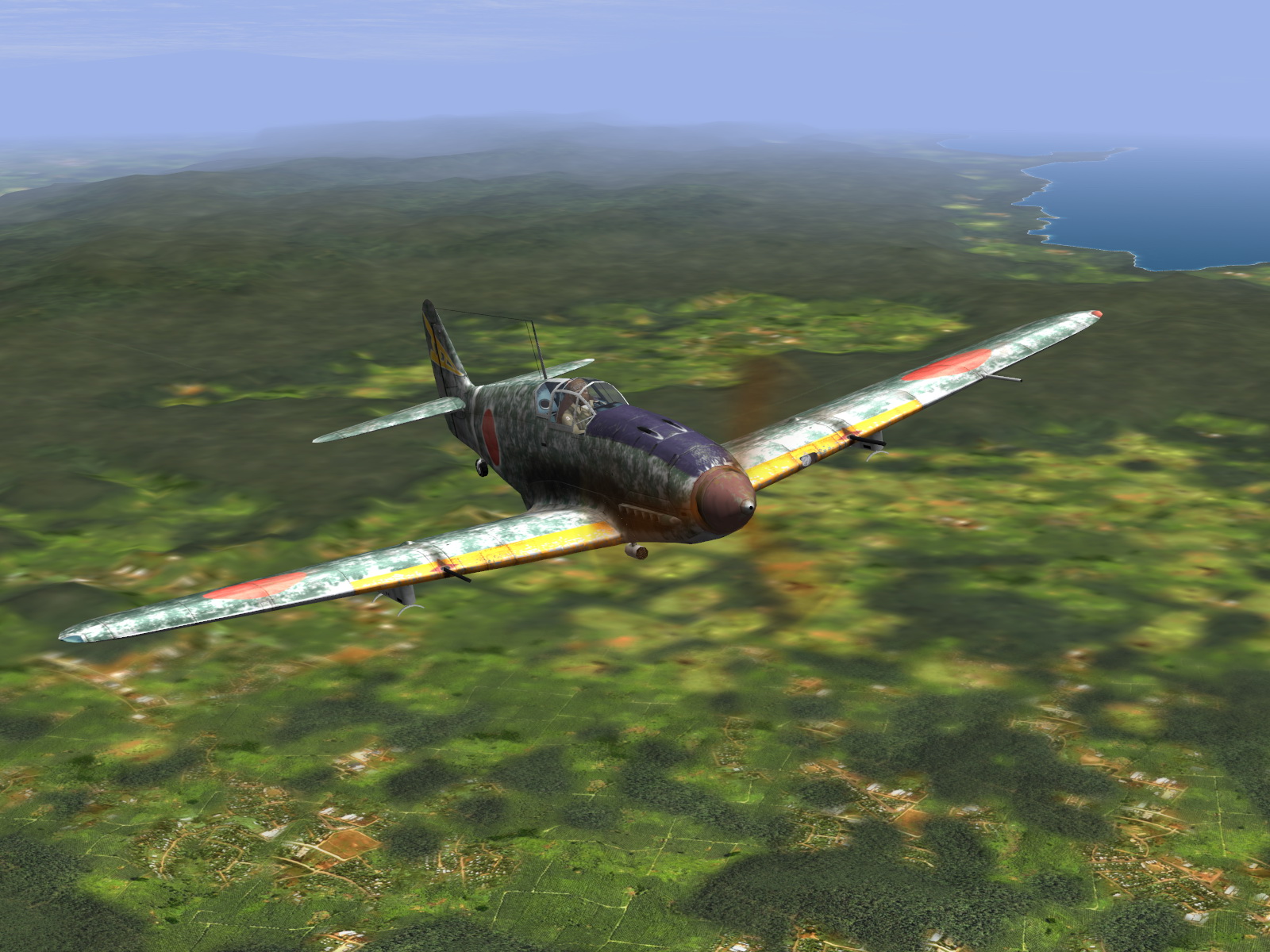 IL2 RD Ki 61 68 Sentai 1 Chutai dog fighting with 5AF P 38s V05
