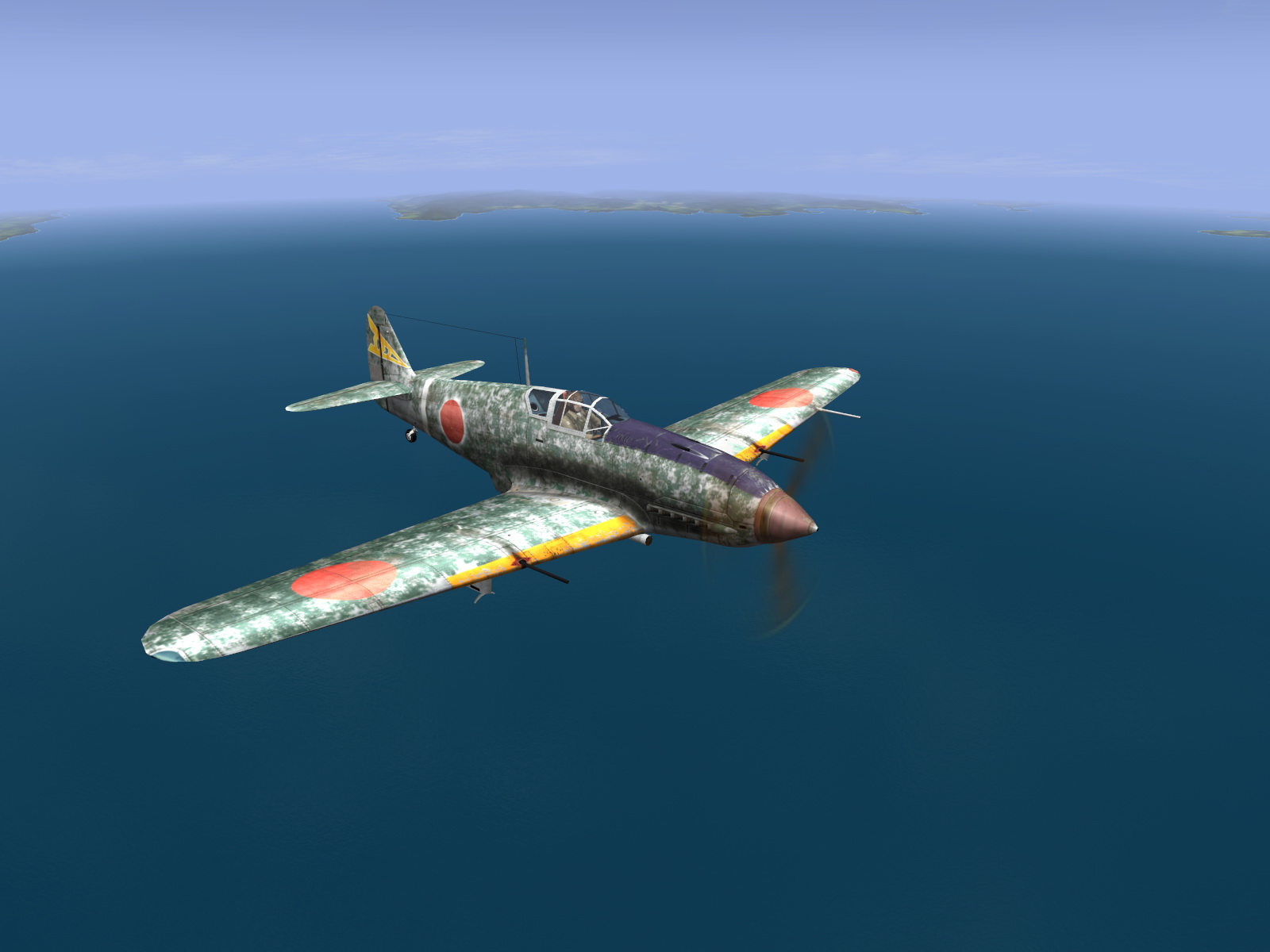 IL2 RD Ki 61 68 Sentai 1 Chutai on patrol V02