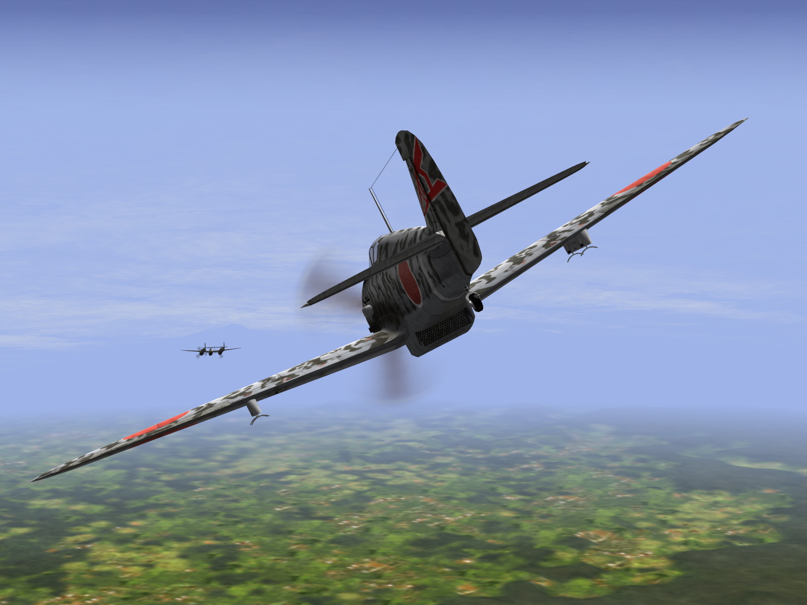 IL2 RD Ki 61 68 Sentai 2 Chutai 3C closing for the kill V03