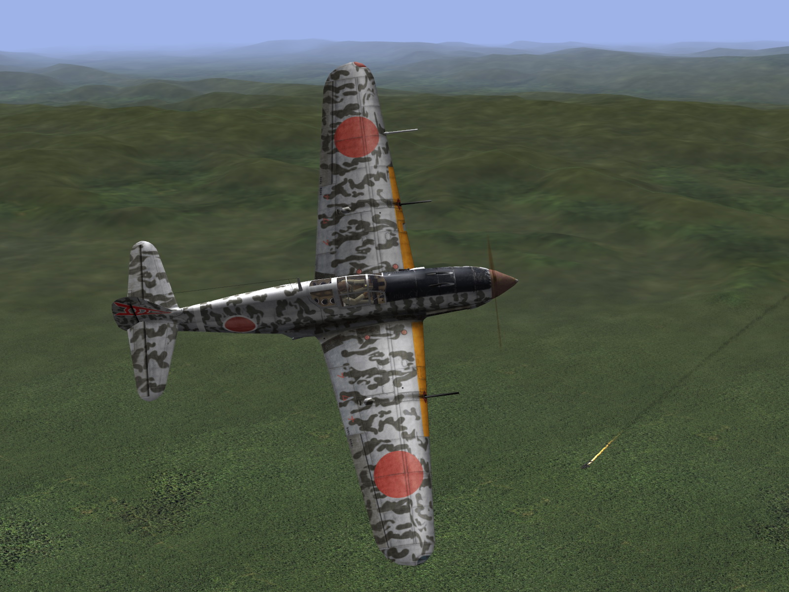 IL2 RD Ki 61 68 Sentai 2 Chutai 3C dog fighting with 5AF P 38s V08