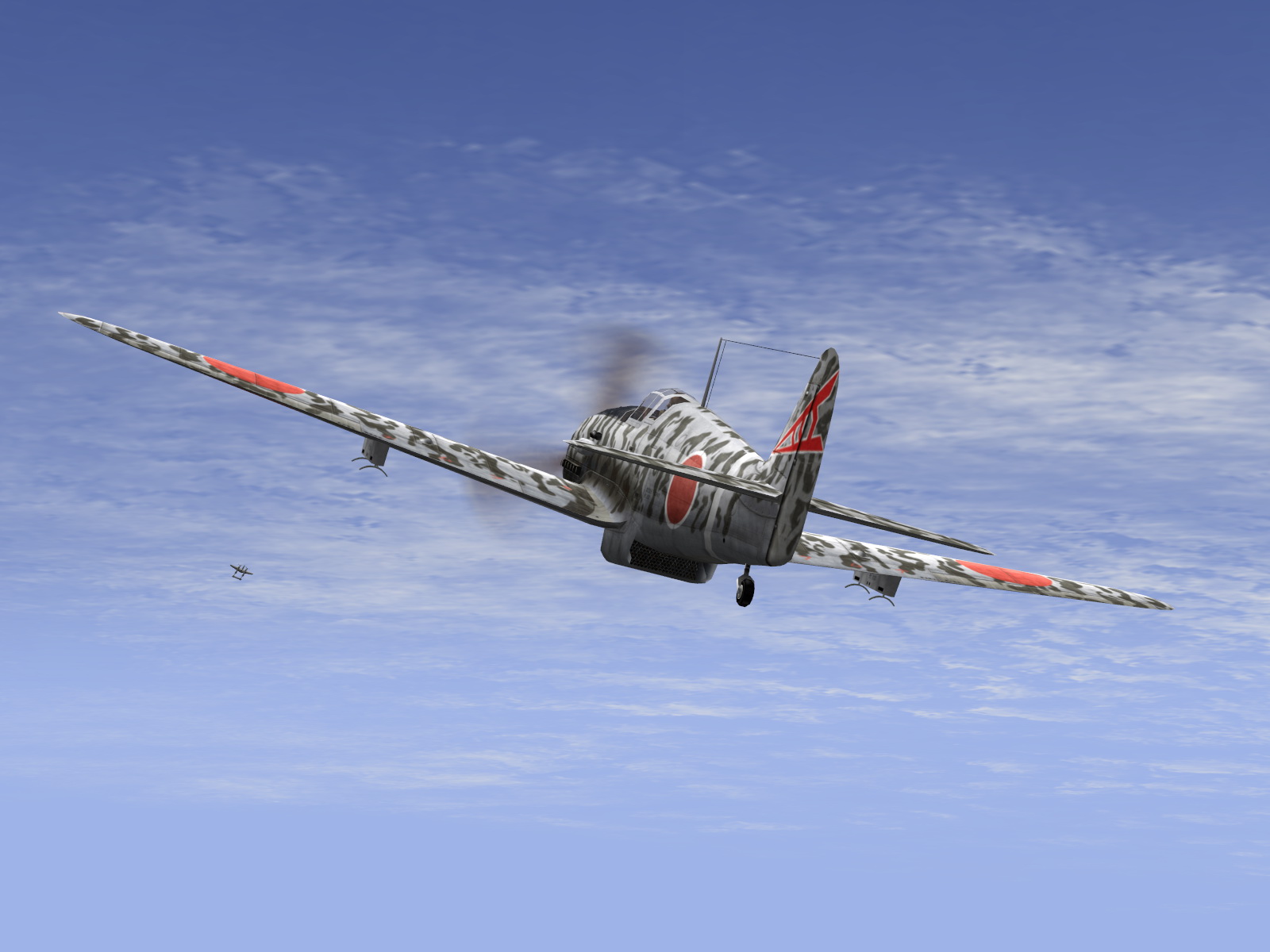 IL2 RD Ki 61 68 Sentai 2 Chutai 3C dog fighting with 5AF P 38s V09
