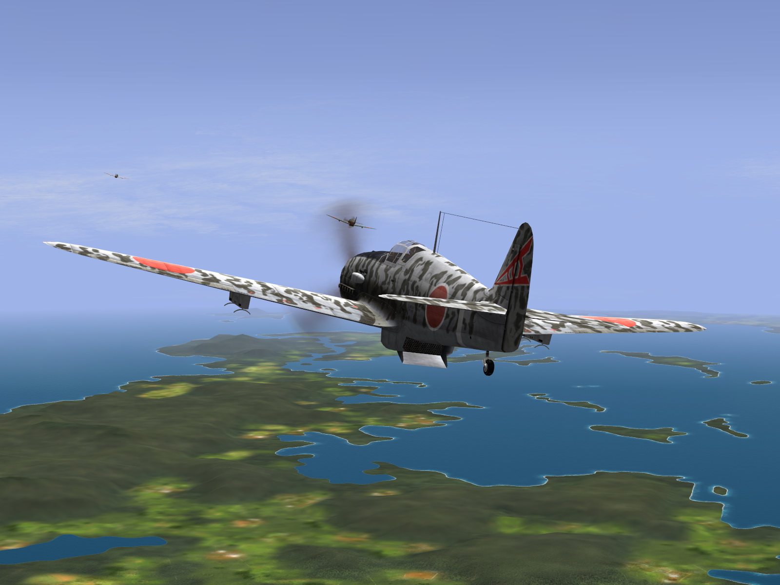 IL2 RD Ki 61 68 Sentai 2 Chutai 3C forming up for another mission V01