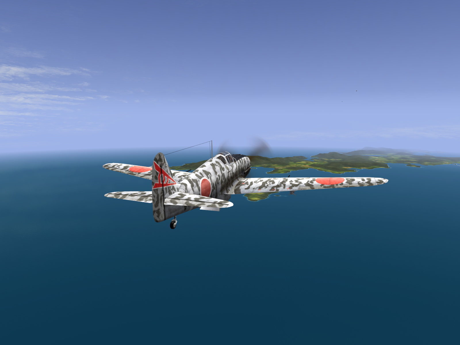 IL2 RD Ki 61 68 Sentai 2 Chutai 3C heading out on patrol V03