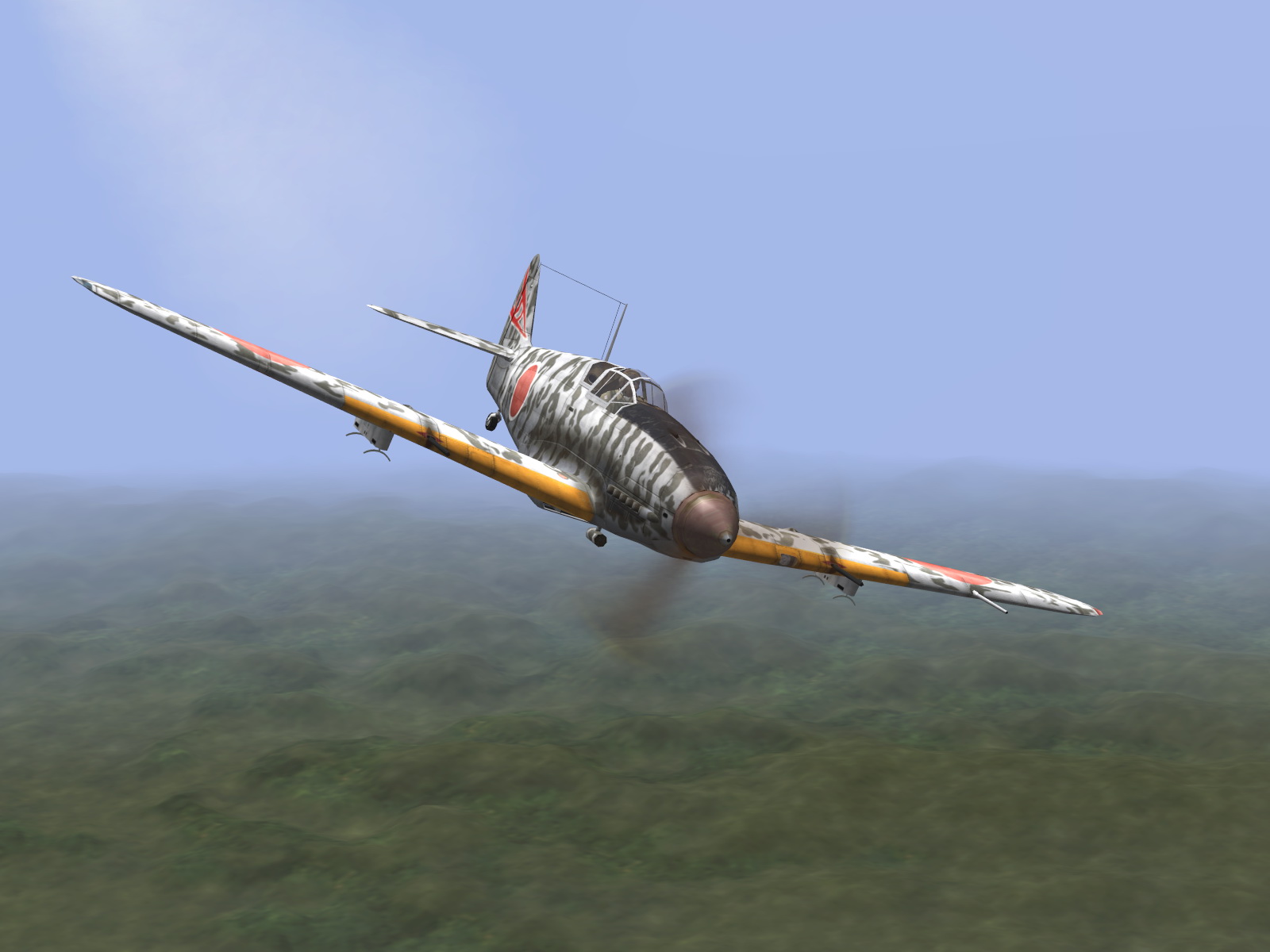 IL2 RD Ki 61 68 Sentai 2 Chutai 3C over the hills V01