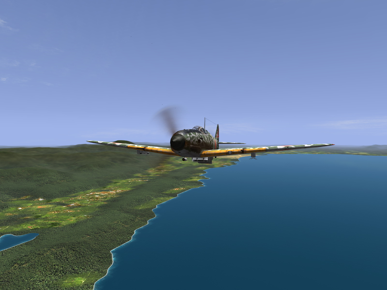 IL2 RD Ki 61 68 Sentai 2 Chutai on patrol over New Guinea V02