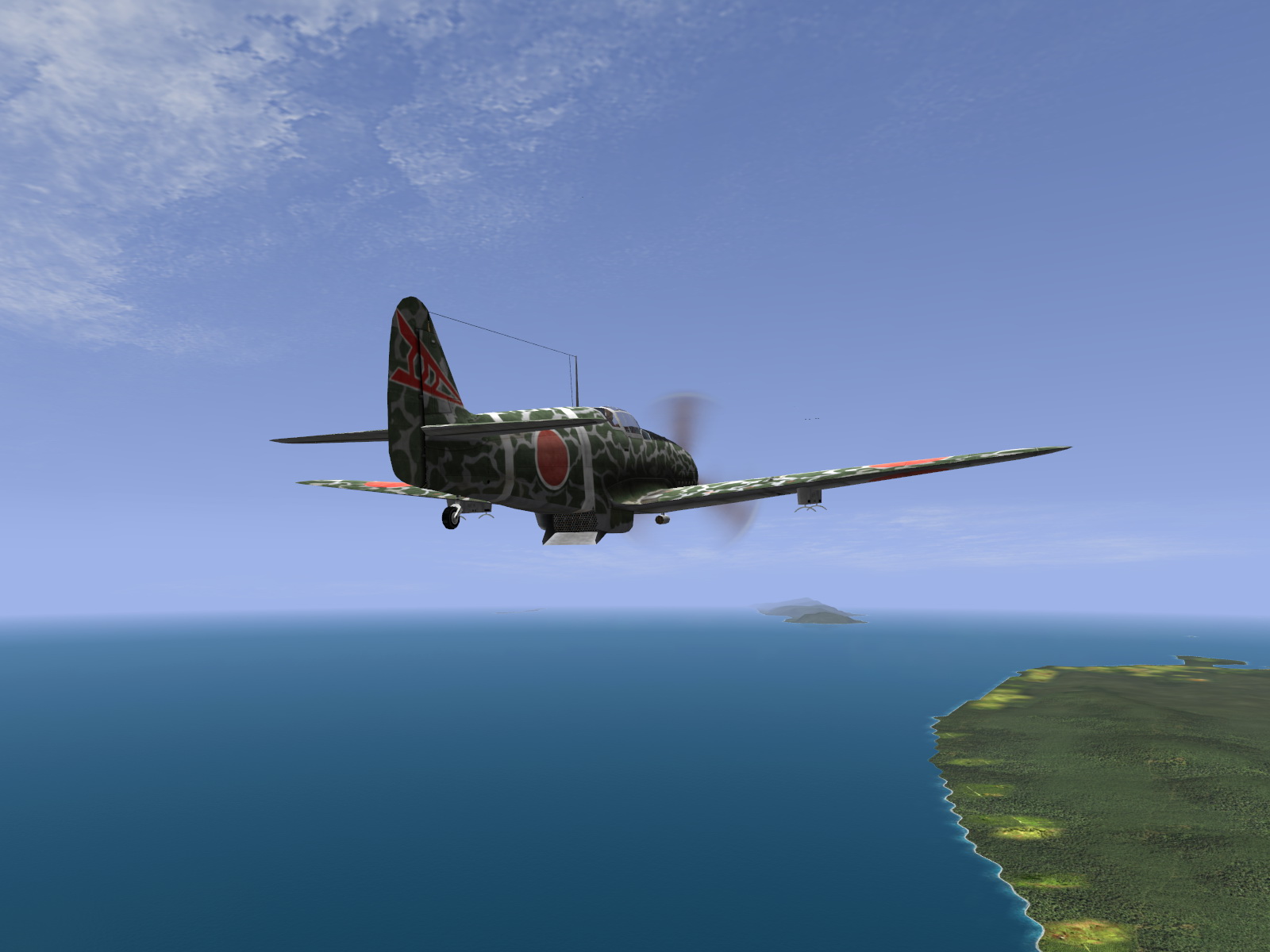 IL2 RD Ki 61 68 Sentai 2 Chutai on patrol over New Guinea V03