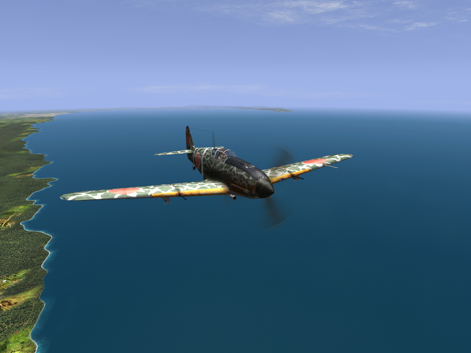 IL2 RD Ki 61 68 Sentai 2 Chutai on patrol over Oro Bay New Guinea V02