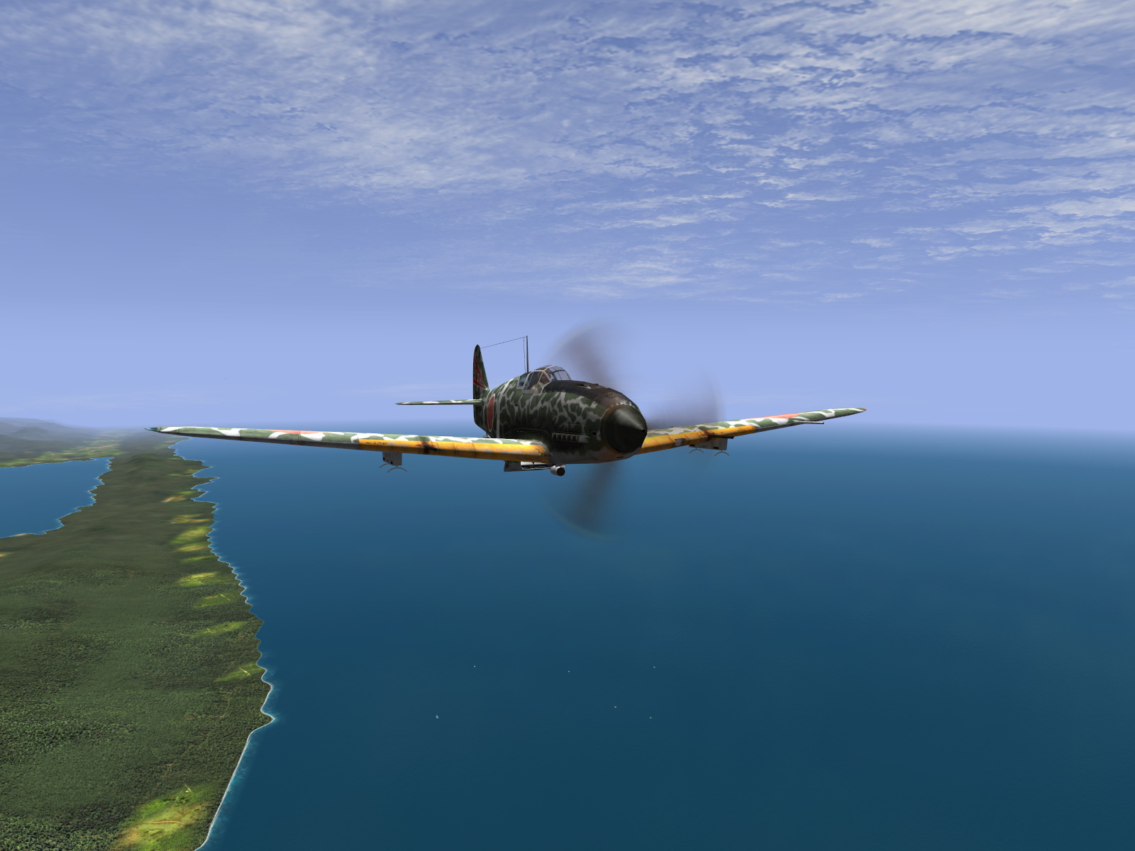 IL2 RD Ki 61 68 Sentai 2 Chutai on patrol over Oro Bay New Guinea V04