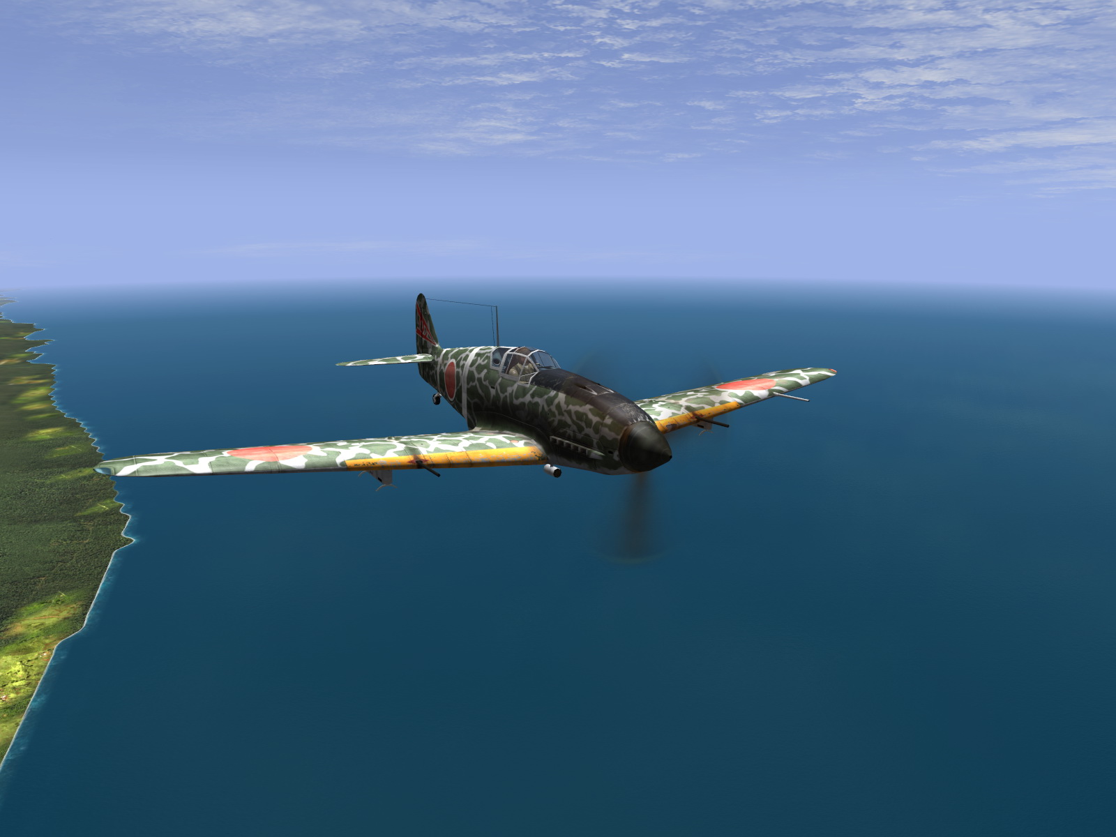 IL2 RD Ki 61 68 Sentai 2 Chutai on patrol over Oro Bay New Guinea V05