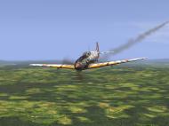 Asisbiz IL2 RD Ki 61 68 Sentai 2 Chutai 3C been hit getting out of Dodge V01