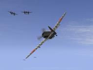 Asisbiz IL2 RD Ki 61 68 Sentai 2 Chutai 3C dog fighting with 5AF P 38s V03
