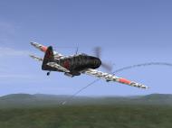 Asisbiz IL2 RD Ki 61 68 Sentai 2 Chutai 3C dog fighting with 5AF P 38s V05