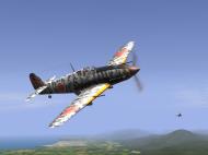 Asisbiz IL2 RD Ki 61 68 Sentai 2 Chutai 3C dog fighting with 5AF P 38s V07