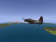 Asisbiz IL2 RD Ki 61 68 Sentai 2 Chutai 3C heading out on patrol V01