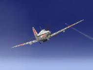 Asisbiz IL2 RD Ki 61 68 Sentai 2 Chutai 3C homing in on a P 38 V02