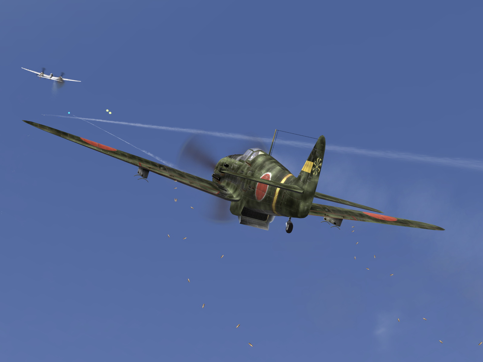 IL2 GB Ki 61 78 Sentai 2 Chutai dog fighting with 5AF P 38 Lightnings V03