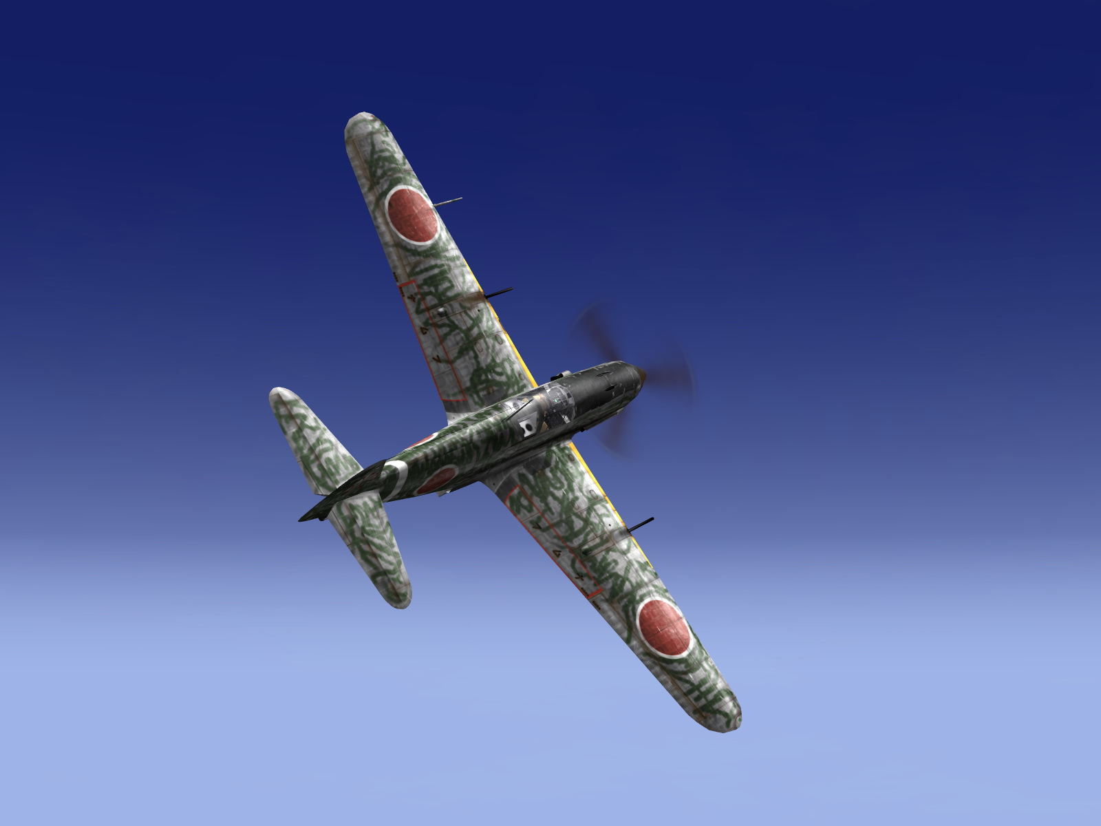 IL2 GB Ki 61 78 Sentai 2 Chutai pulling a 2G turn V01