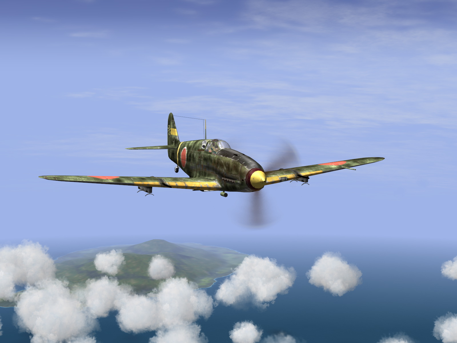 IL2 GB Ki 61 78 Sentai 3 Chutai on guard over New Guinea V04