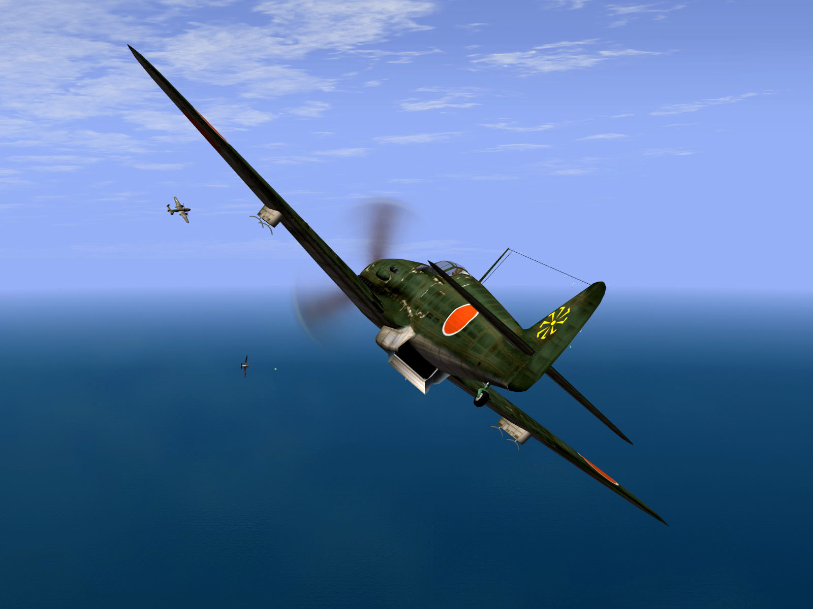 IL2 JP Ki 61 78 Sentai 3 Chutai dualing with 5AF B 25 Mitchells V06