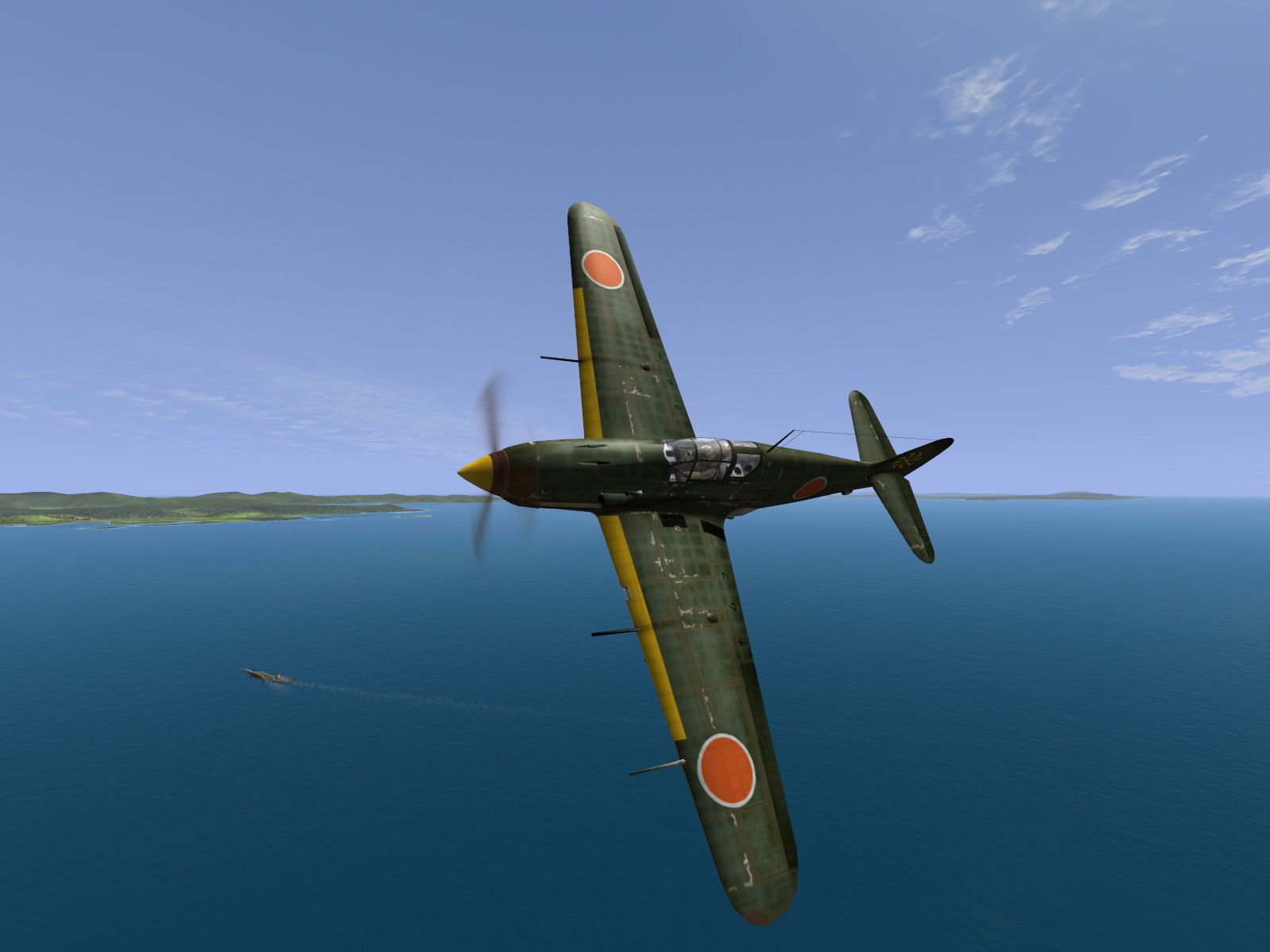 IL2 JP Ki 61 78 Sentai 3 Chutai dualing with 5AF B 25 Mitchells V07