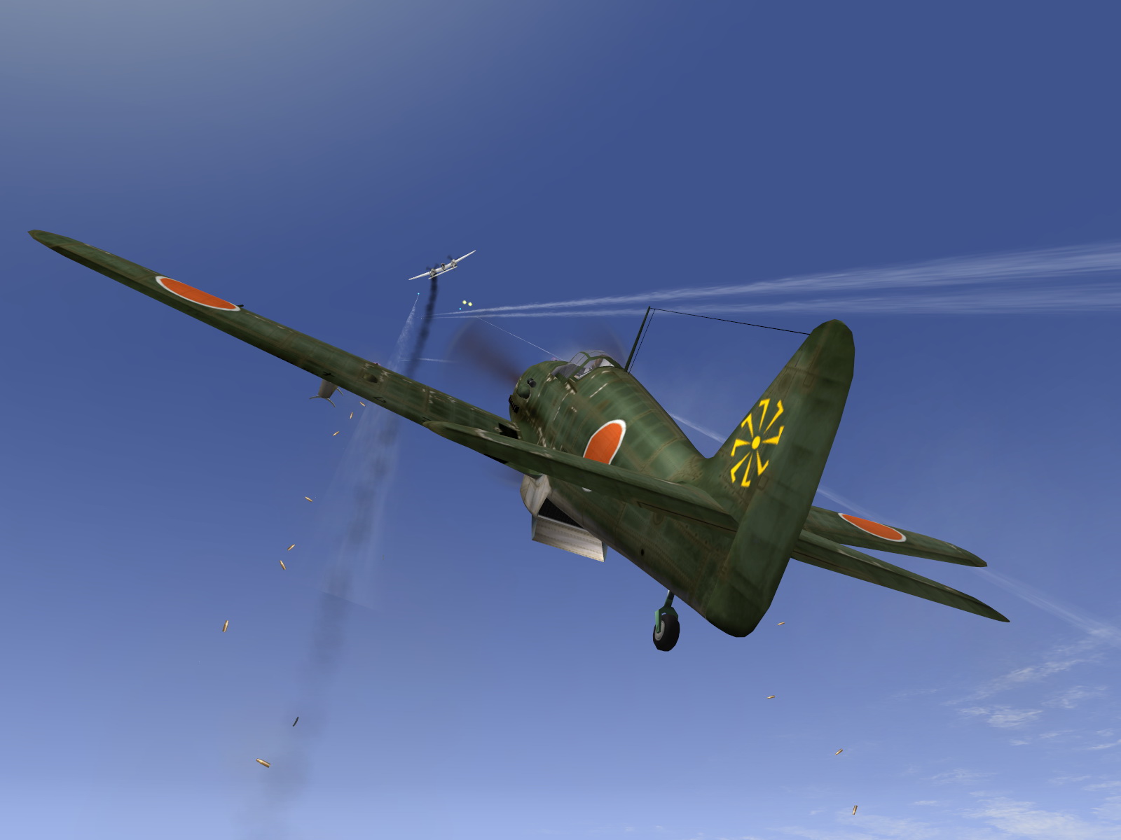 IL2 JP Ki 61 78 Sentai 3 Chutai dualing with 5AF P 38s New Guinea 1944 V05