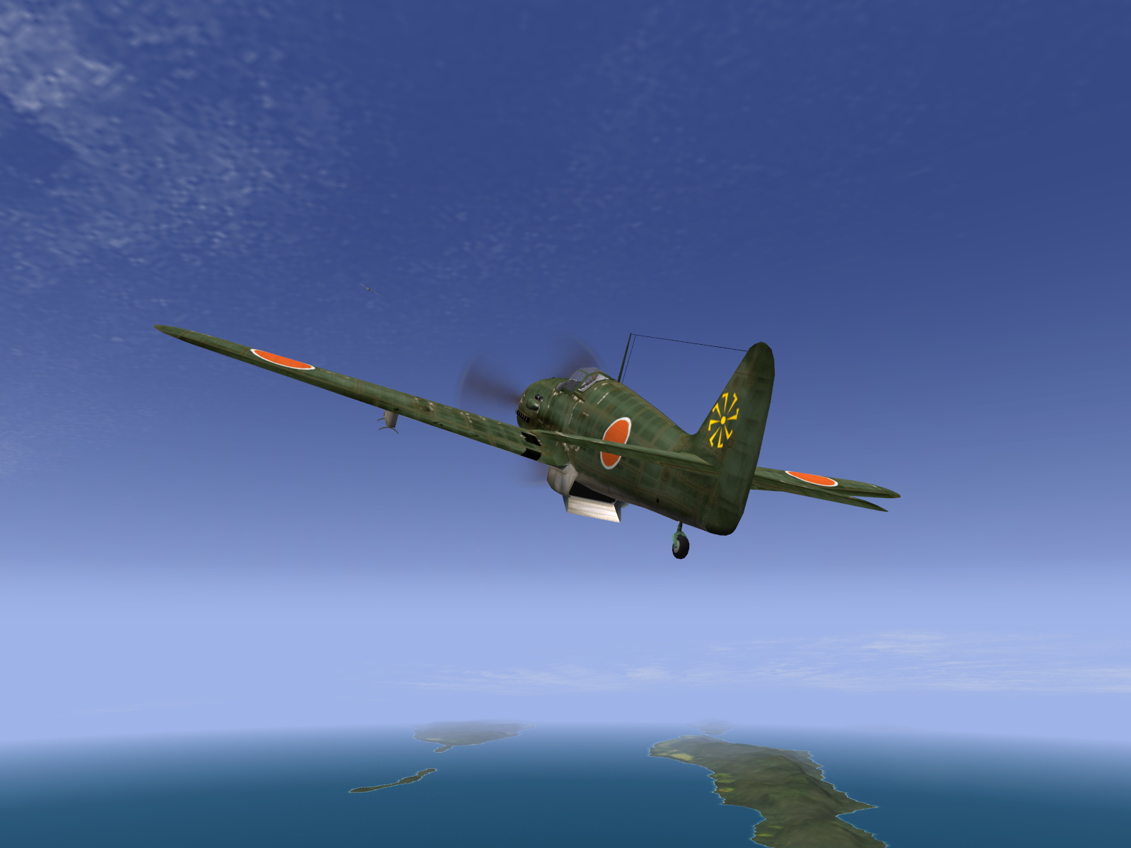 IL2 JP Ki 61 78 Sentai 3 Chutai on climb over Oro Bay New Guinea 1944 V01