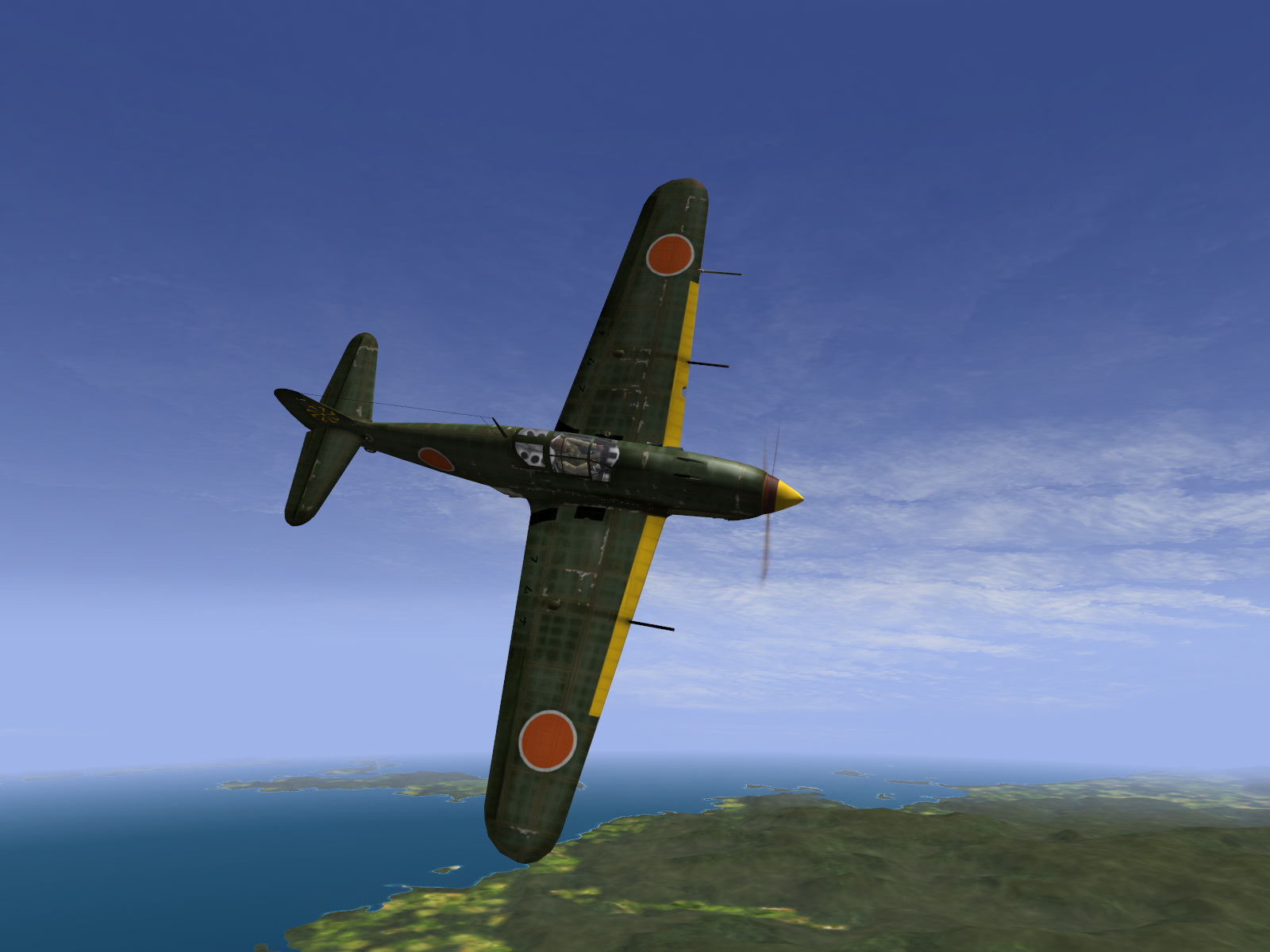 IL2 JP Ki 61 78 Sentai 3 Chutai on patrol over Oro Bay New Guinea 1944 V06